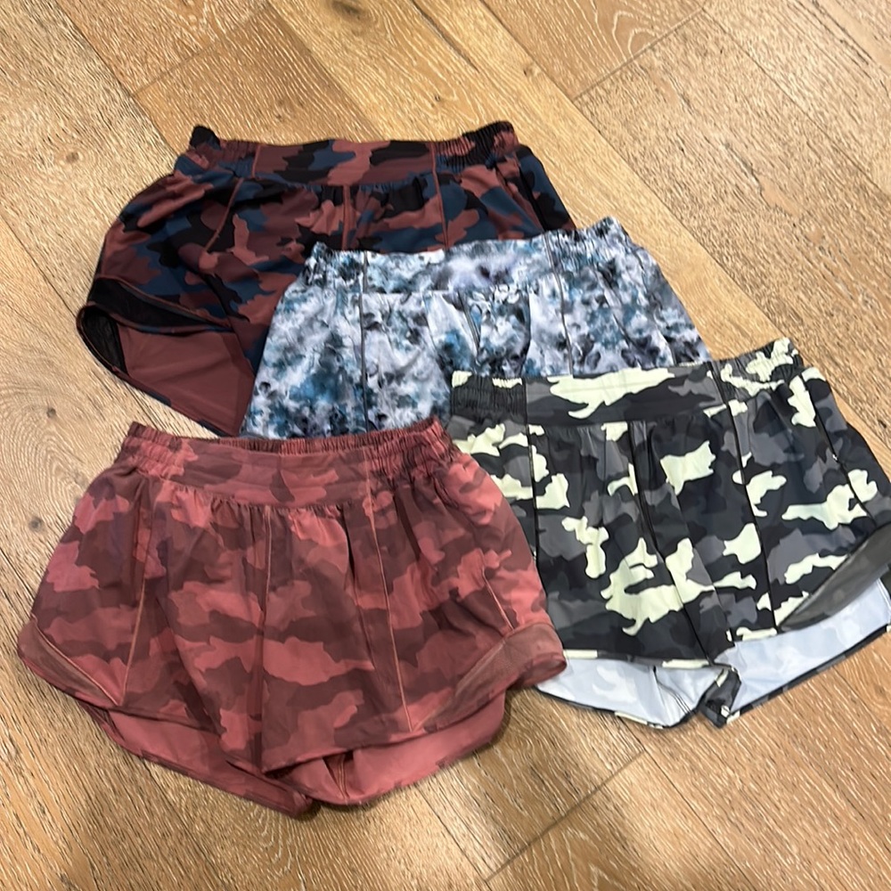 Lot of Lululemon running shorts.